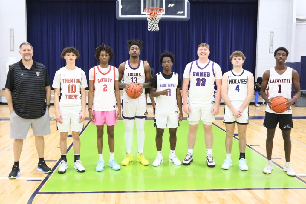 The North boys team at The Prep Zone All-Star Showcase. Photo by C.J. Gish