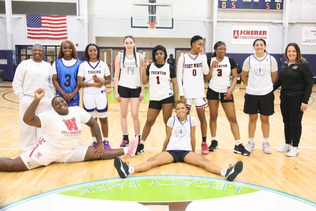 The North girls team at The Prep Zone All-Star Showcase. Photo by C.J. Gish