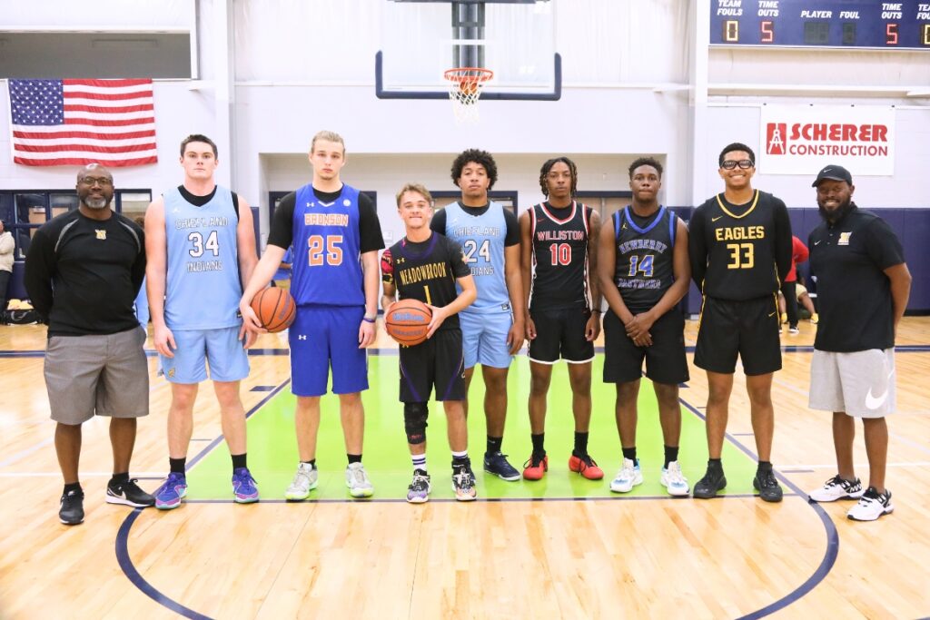 The South boys team at The Prep Zone All-Star Showcase. Photo by C.J. Gish