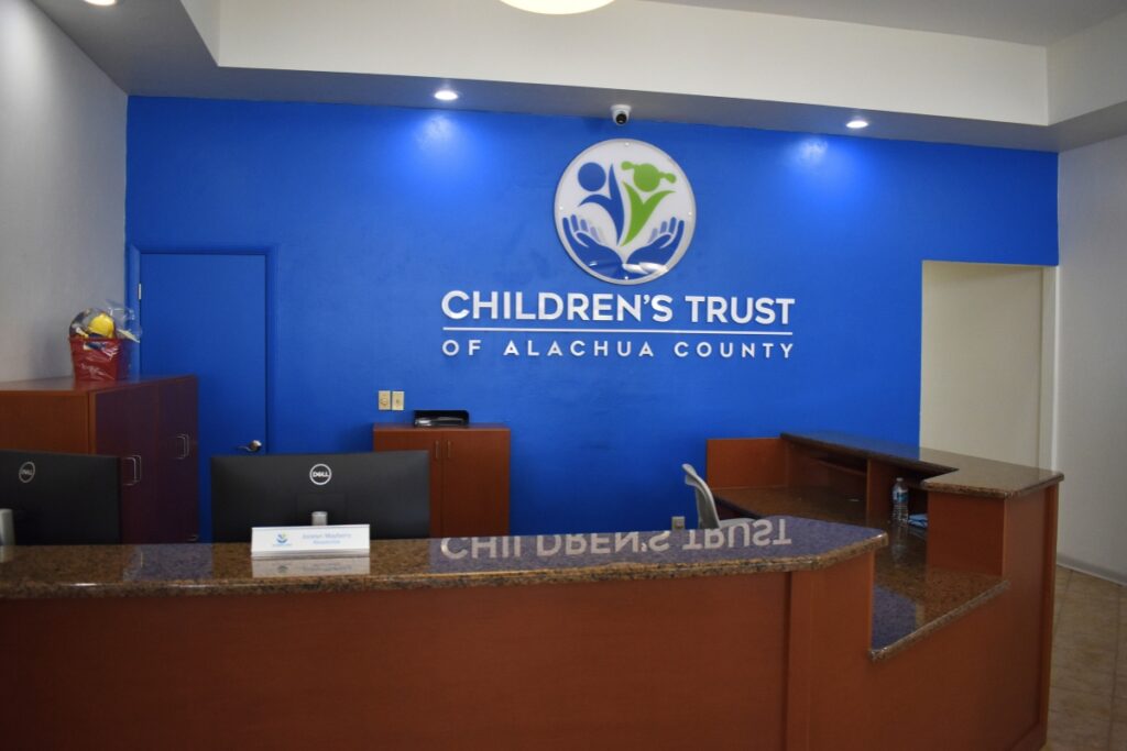 The front desk of CTAC's new location. Photo by Glory Reitz