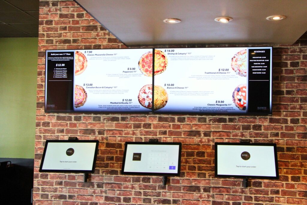 The ordering station at Bowie Pizza. Photo by Lillian Hamman