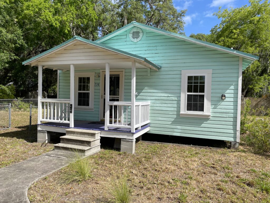In northwest Gainesville, this is the first city lot to add two accessory dwelling units and renovate the main house. Photo by Seth Johnson