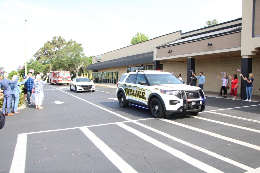 The Alachua County Fire Rescue and Alachua Police Department. Photo by Lillian Hamman