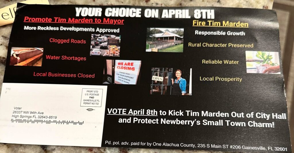 Tim Marden falsified mailer 3