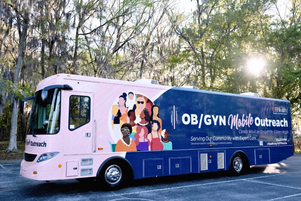 UF Health's new OBGYN Mobile Outreach vehicle will primarily serve communities in Alachua and the surrounding counties. Courtesy of UF Health