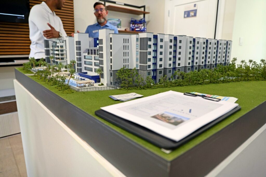 A model of what Archer Place will look like after its projected December 2026 completion. Photo by Lee Ann Anderson