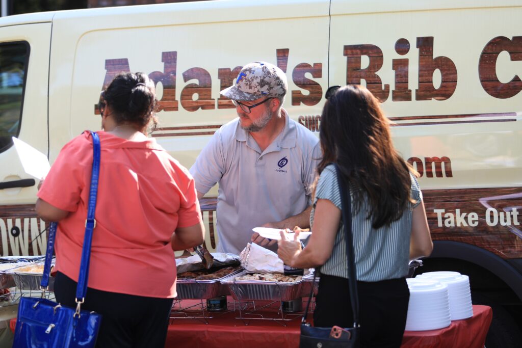 Adam's Rib Company provided dinner. Photo by Seth Johnson
