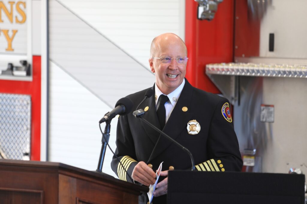 Alachua County Fire Chief Herold Theus said the new Fire Station 21 is built to last for the next 50 years. 