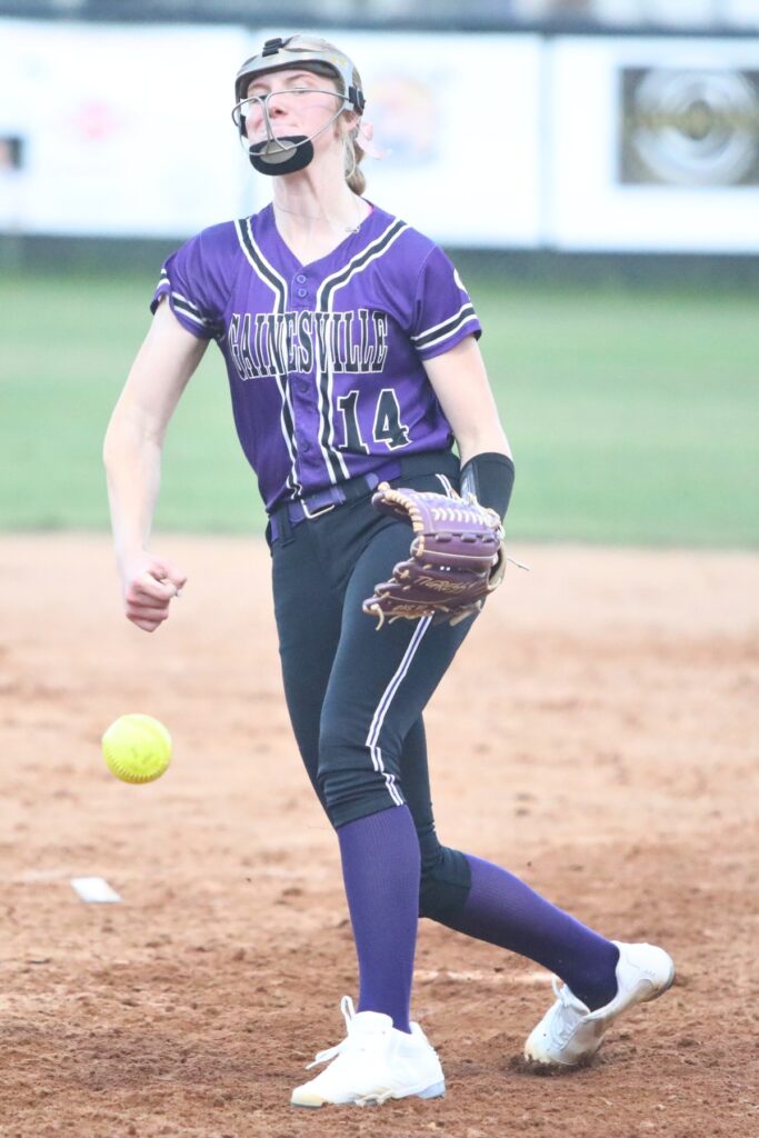 Gainesville pitcher Leanna Bourdage closed out the final three innings against Springstead (Spring Hill) in the 5A Region 2 Semifinals. Photo by C.J. Gish