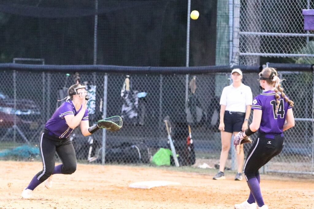 Gainesville's Adriana Koralewski catches the final out of the game against Springstead (Spring Hill) in the 5A Region 2 Semifinals. Photo by C.J. Gish