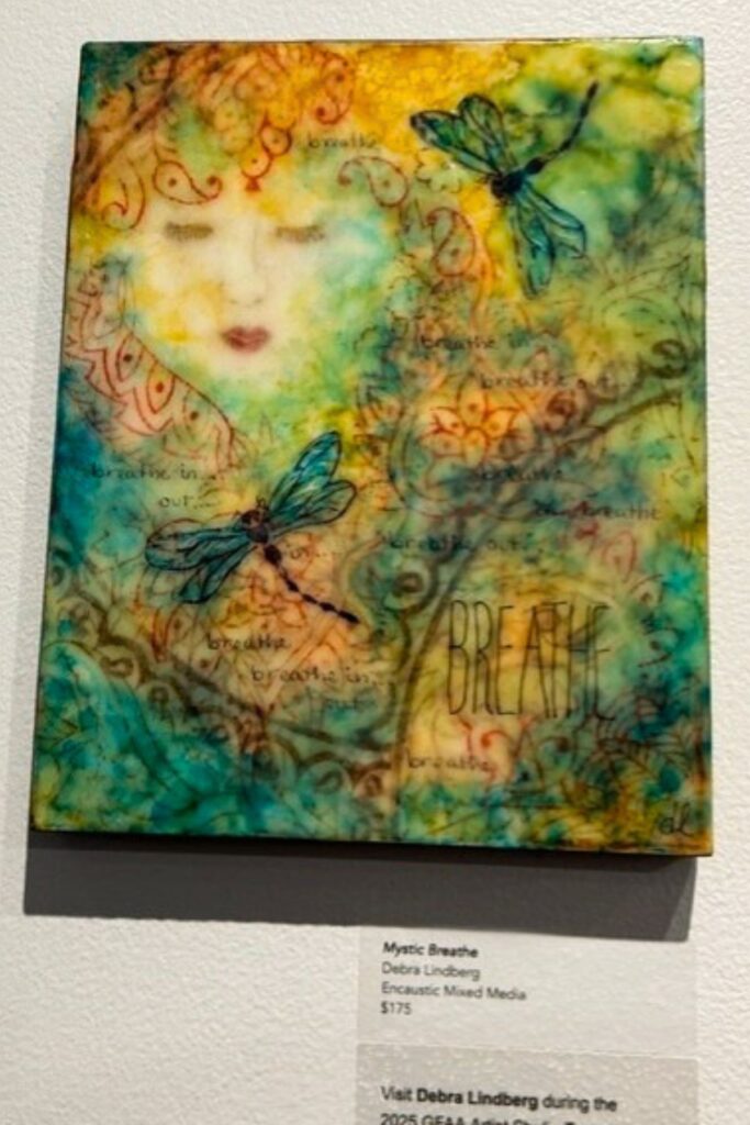 Photo of Debra Lindberg’s art. Photo by Ronnie Lovler