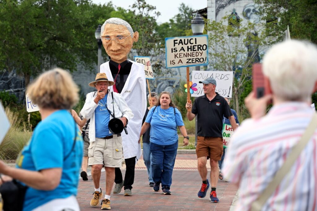 The International Workers' Day anti-Trump protest in Gainesville drew hundreds. Photo by Lee Ann Anderson