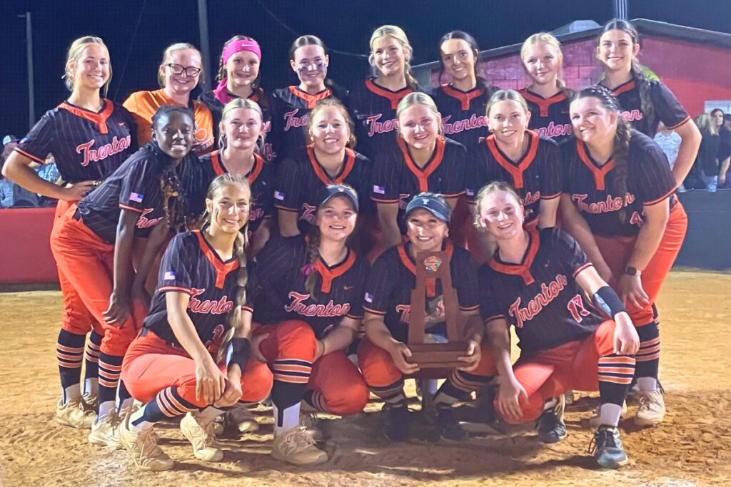The Trenton Tigers won the Rural-District 7 championship with a 6-2 win over Williston. Photo by Matthew Kilgore