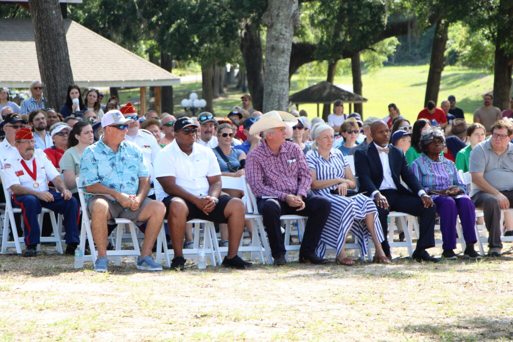 Various public officials attended the park dedication ceremony. 
