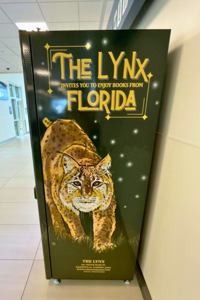 Hunter Turner of High Springs designed the custom vending machine at the Gainesville Regional Airport. Photo by Seth Johnson