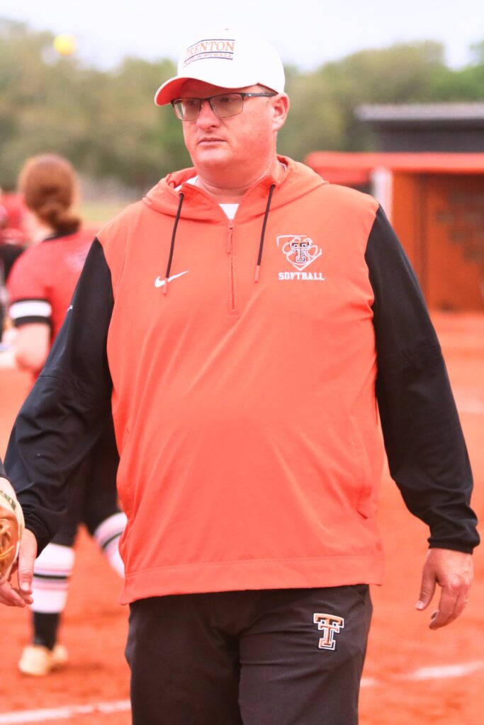 Trenton softball coach Kevin Benson. Photo by C.J. Gish