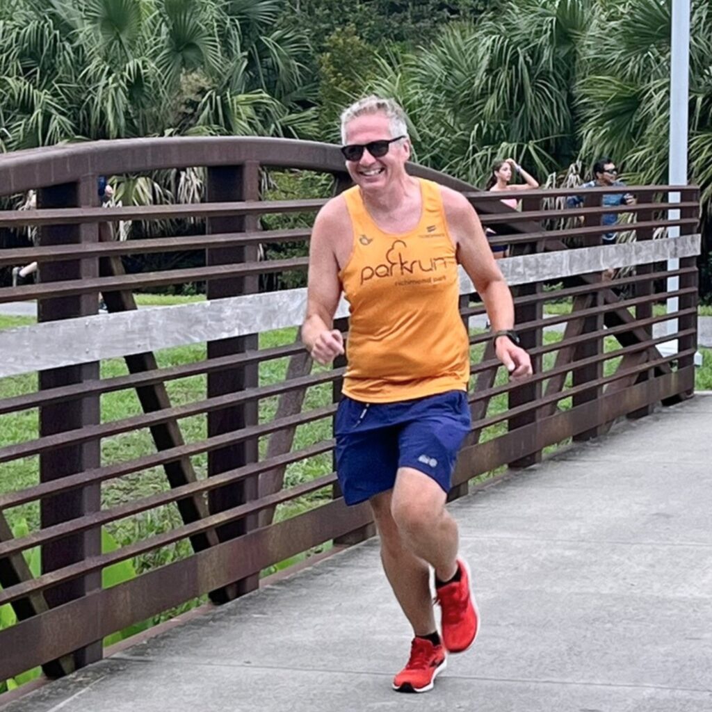 A runner completes the Depot Park course. Courtesy of Depot Park parkrun (1)