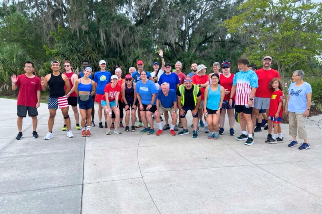 Depot Park parkrun participants at the July 5 event. Courtesy of Depot Park parkrun (1)