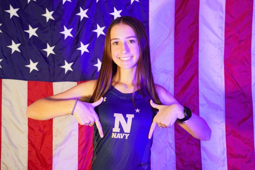 Eleanor Whisler will now run cross country and track for the U.S. Naval Academy. Courtesy of Eleanor Whisler