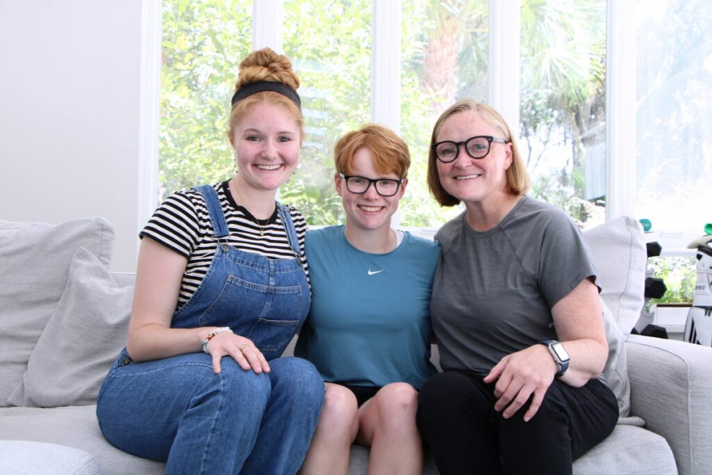 From left Harrison Grooms, Sayers Grooms, Mary Grooms at their home in Gainesville. Photo by Lillian Hamman