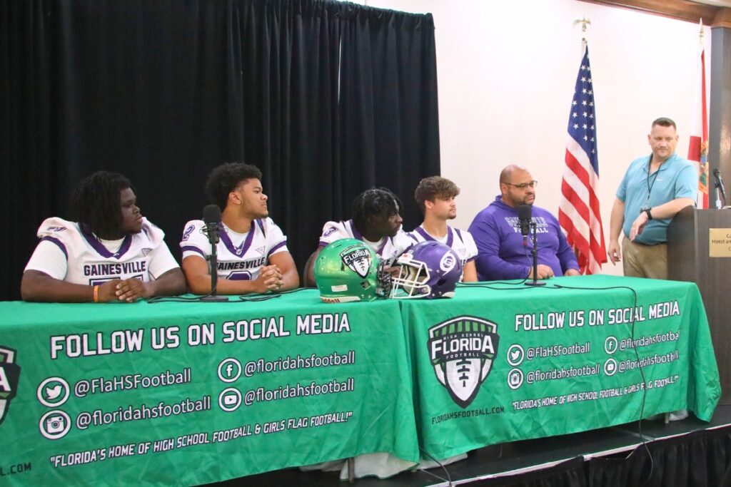 Gainesville High School at the North Central Florida High School Football Media Day on Thursday. Photo by C.J. Gish