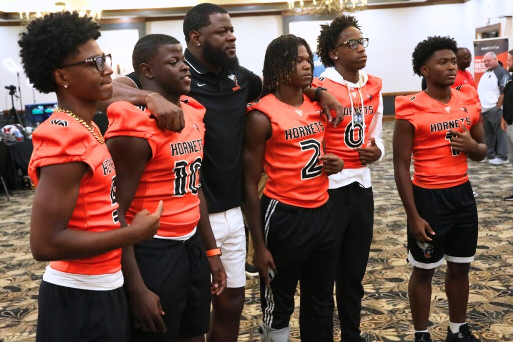 Hawthorne at the North Central Florida High School Football Media Day on Thursday. Photo by C.J. Gish