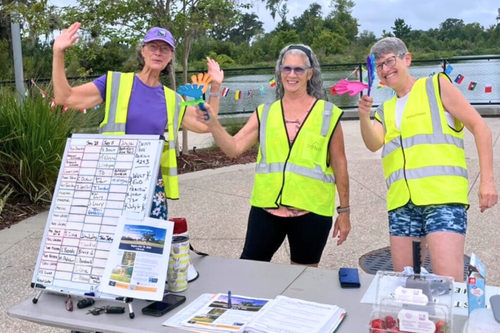 Parkrun volunteers put on the July 5 event at Depot Park. Courtesy of Depot Park parkrun (1)