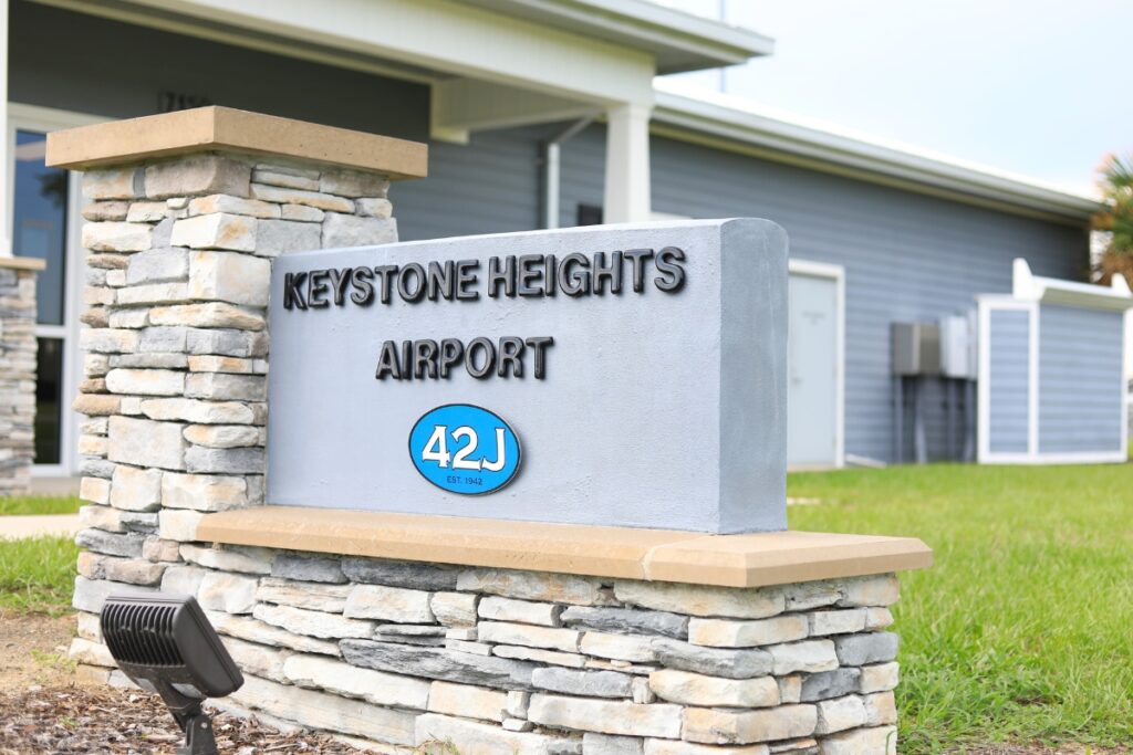 The Keystone Heights Airport. 