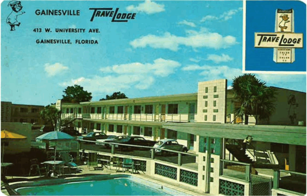 The TravelLodge in Gainesville got a makeover in the 1970s. Courtesy city of Gainesville
