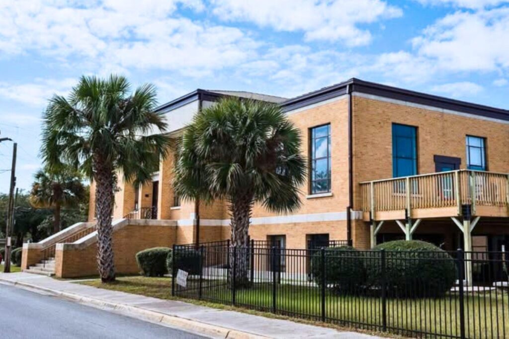 The historic Montgomery building before it became the home of Halpatter Brewing Company. Courtesy of Halpatter Brewing Company