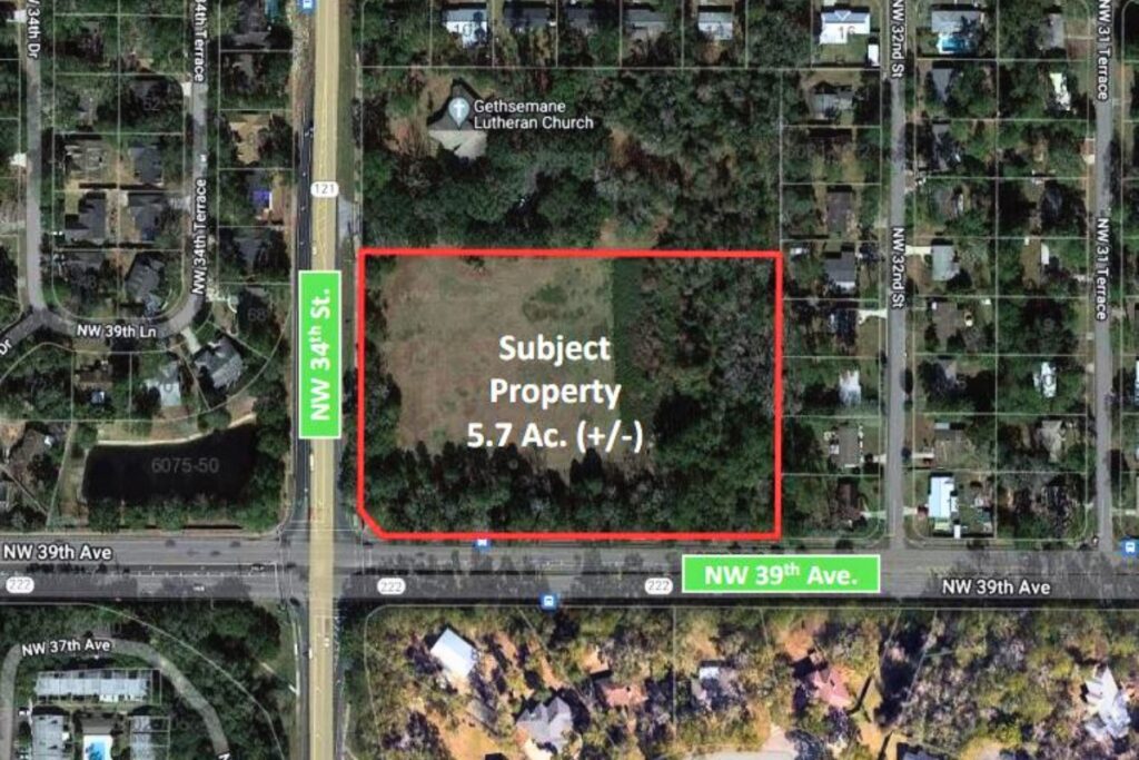 The site plan for Dance Alive's new studio. Courtesy city of Gainesville