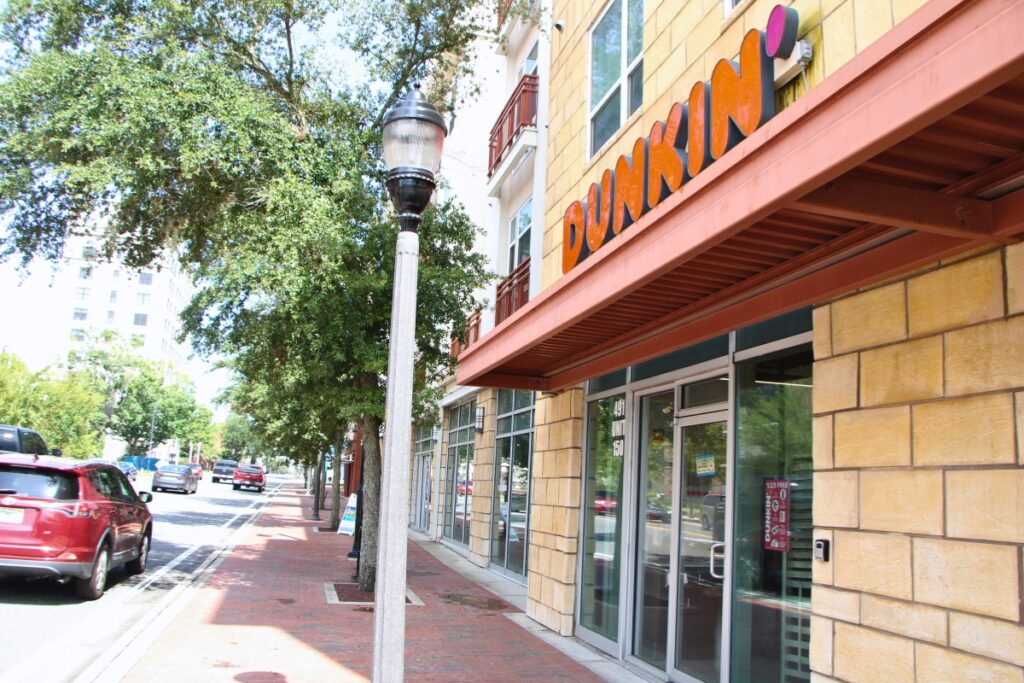 Dunkin' Donuts off West University Avenue, one of the chain's 10 Gainesville locations. Photo by Lillian Hamman