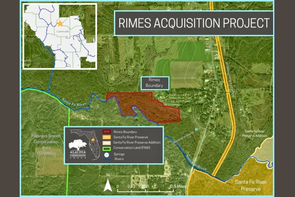 Rimes Family acquisition along Santa Fe River in Union County. Courtesy of ACT