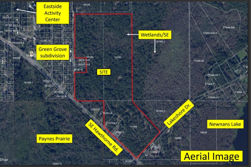 The 81-acre site under consideration. Courtesy Alachua County