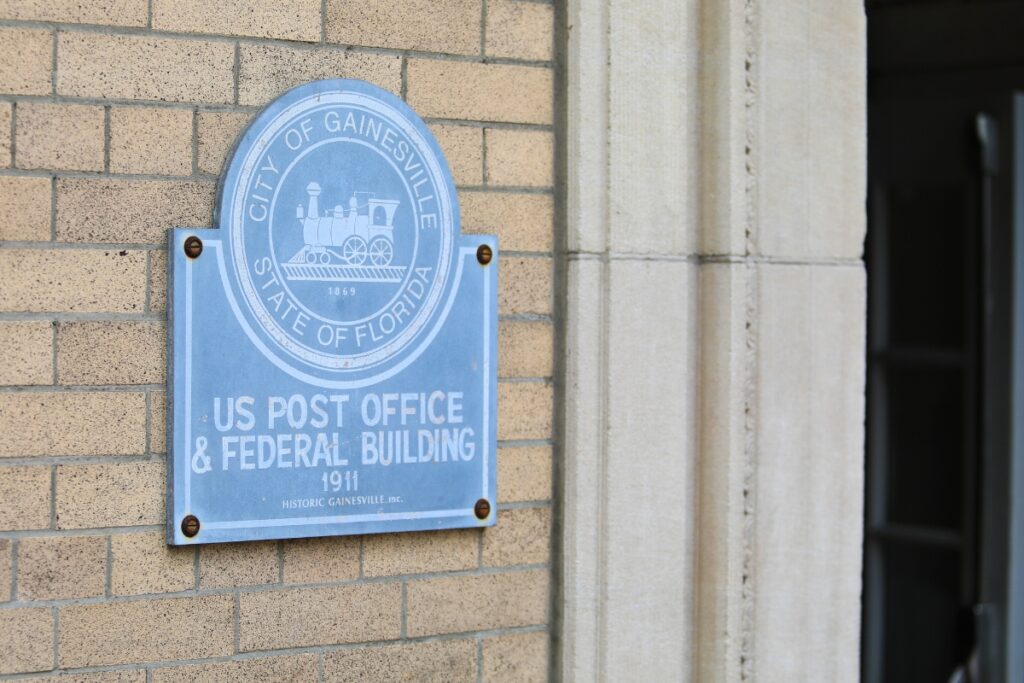 The Hippodrome Theatre started as a federal building before turning to other uses before the 1979 when the theatre took over. Photo by Seth Johnson