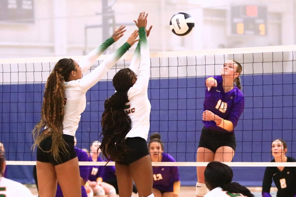 Union County's Mallory Waugh with a hit against Eastside on Thursday. Photo by C.J. Gish