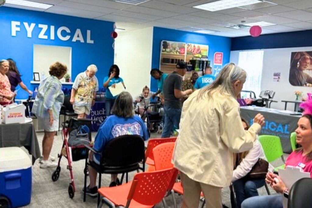 Attendees at the event Touching Hearts-FZYICAL fall prevention event on Sept. 20. Photo by Ronnie Lovler