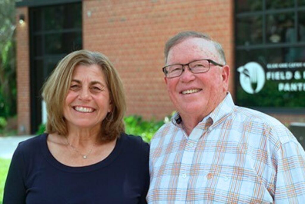 Alan Hitchcock (right), with his wife, Cathy, spends most of his time now working in cow-calf operations, commercial real estate and operating event venues like Santa Fe River Ranch.