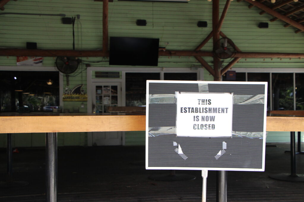 Ballyhoo Grill closes after 27 years in business due $30,750 in unpaid rent. Photo by Lillian Hamman