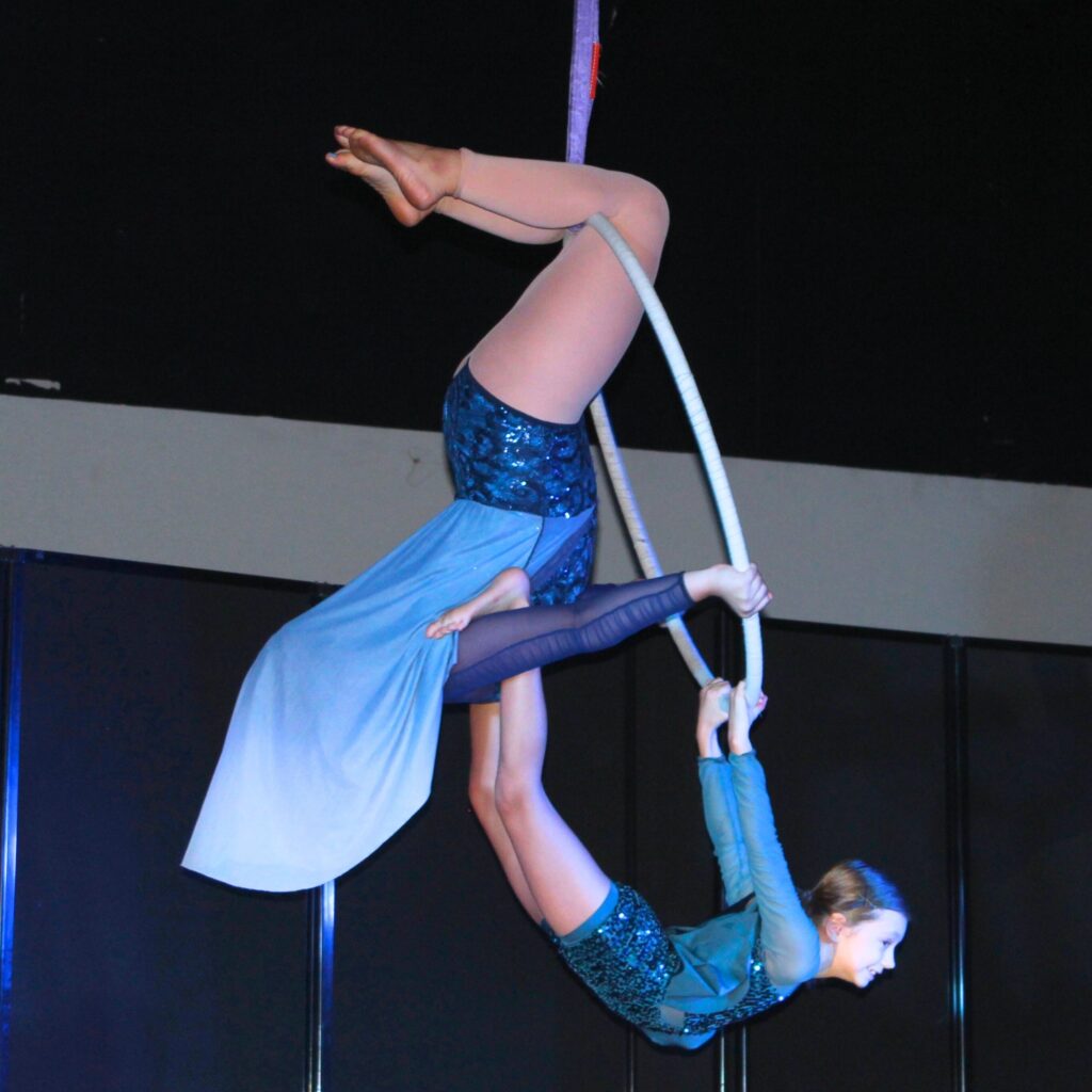 Gainesville Circus Center students perform at Thursday's event. Photo by Nick Anschultz