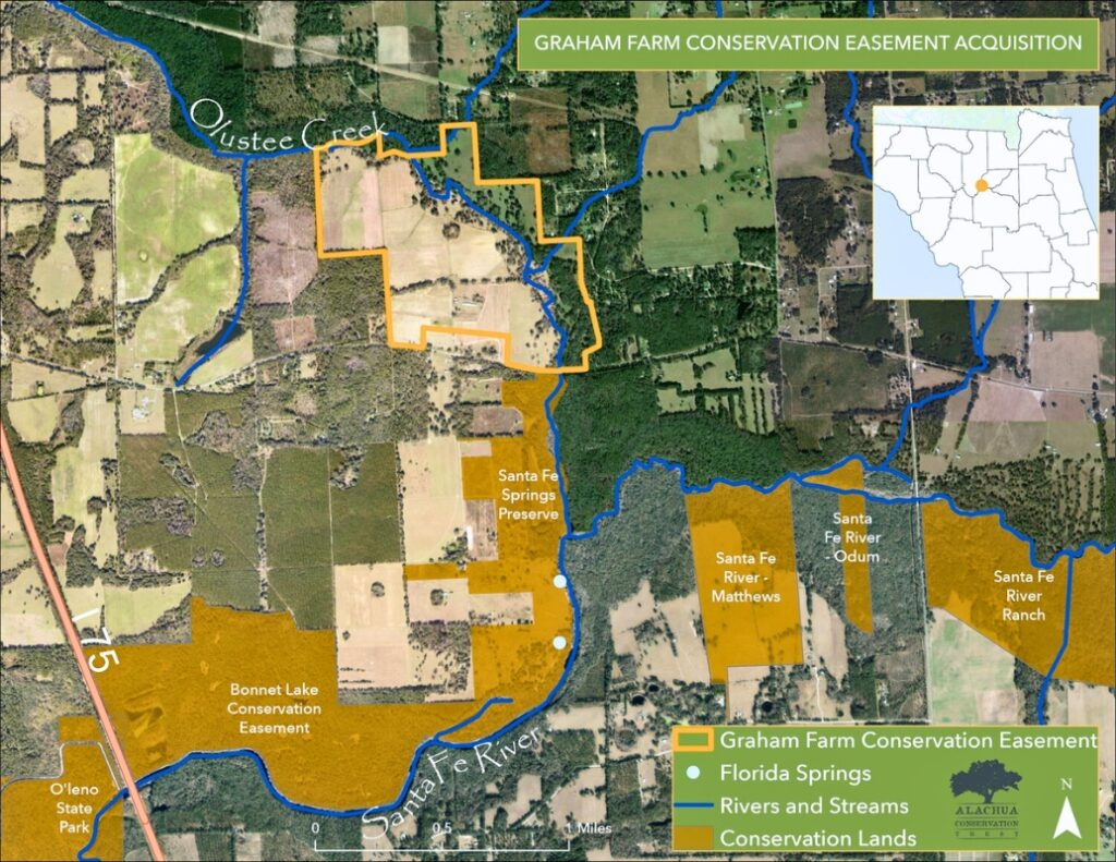 Graham farm conservation easement acquisition map. Courtesy of ACT