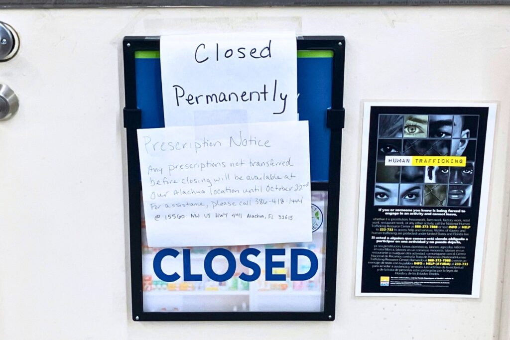 Hitchcock's Markets pharmacy in Newberry is permanently closed as Bravo takes over the store. Photo by Lillian Hamman