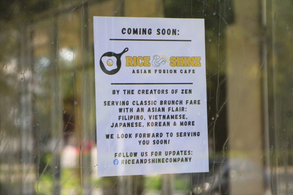 Rice & Shine will replace Darrell’s Dog Gone Good Diner. 