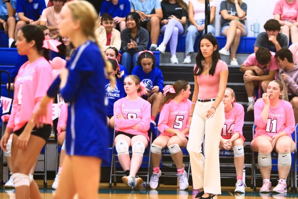 Saint Francis Catholic Academy first-year head coach Breona Fung led the Wolves to the district title match and an 11-6 record. Photo by C.J. Gish