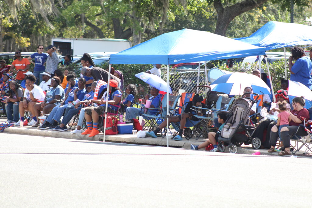 Spectators lined University Avenue Friday afternoon for the annual UF Homecoming Parade
