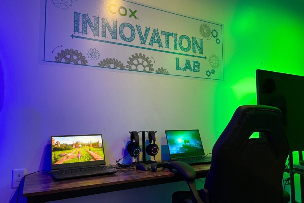 The club's new esports room is also part of the Innovation Lab. Photo by Seth Johnson
