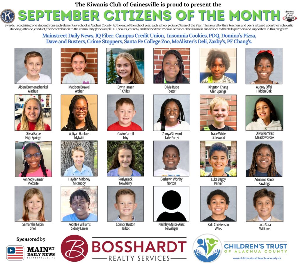 September Citizens of the Month