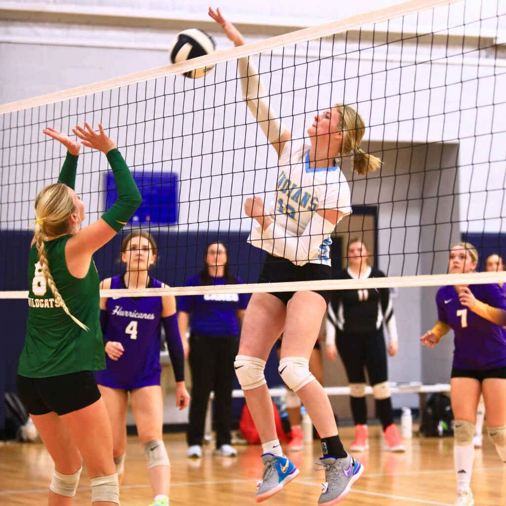 Chiefland's Anna Jane Meeks with a hit for the East team at The Prep Zone All-Star Showcase. Photo by C.J. Gish 1