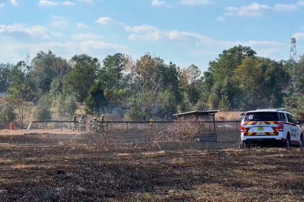 Crews from High Springs, Newberry and Alachua County tackled a Sunday brush fire. 
