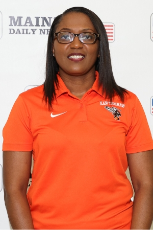 Hawthorne girls basketball coach Shereka Jackson.